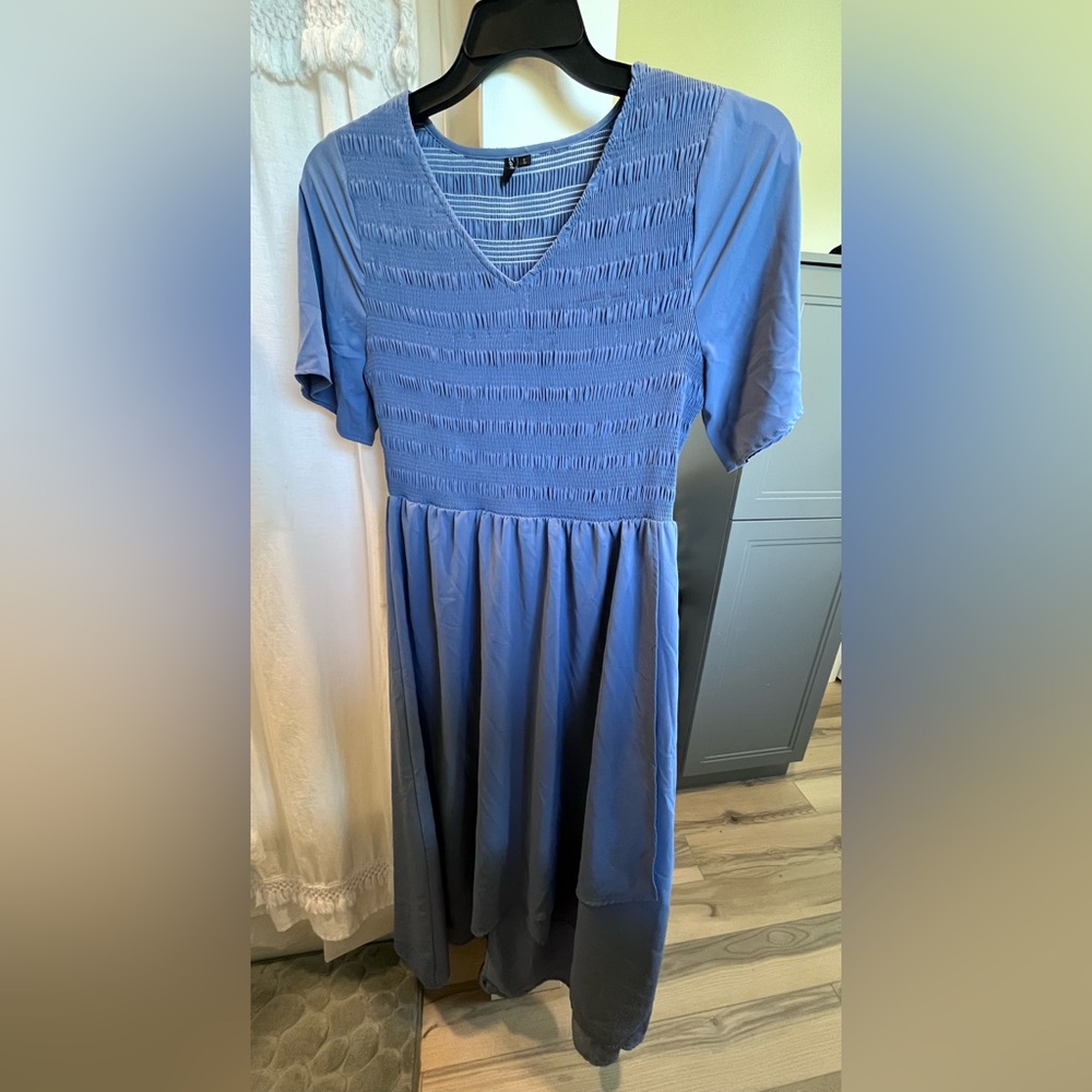 Elegant Blue Casual Dress for Women